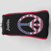 Amerikaanse vlag - Speciaal gepersonaliseerd Golfheadcover (Voorkant)