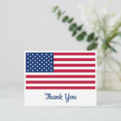 Amerikaanse vlag Speciaal militair bedankt Briefkaart (Staand voorkant)