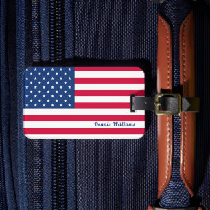Amerikaanse vlag Speciaal patriottisch Bagagelabel
