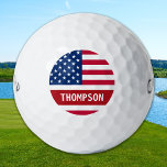 Amerikaanse vlag - Speciaal patriottisch Golfballen<br><div class="desc">USA American Flag golfballen in een modern rood wit blauw sterren en strepen ontwerp. Show je Amerikaanse trots en voeg een leuk spel toe aan je 4 juli feest of geef een speciaal cadeau met deze USA American Flag golfballen. Deze golfballen van de vlag van de Verenigde Staten van Amerika...</div>