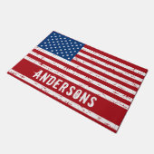 Amerikaanse vlag Speciaal patriottische strips Deurmat (Schuin)