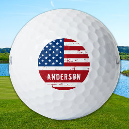 Amerikaanse vlag Speciaal patriottische strips Golfballen