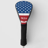 Amerikaanse vlag Speciaal patriottische strips Golfheadcover (Voorkant)