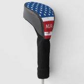 Amerikaanse vlag Speciaal patriottische strips Golfheadcover (Schuin)