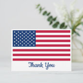Amerikaanse vlag Speciaal VS militair Bedankkaart (Staand voorkant)