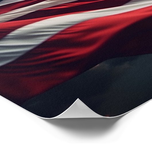 Amerikaanse vlag speciale effecten afdrukken poster (Hoek)