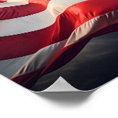 Amerikaanse vlag speciale effecten afdrukken poster (Hoek)