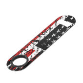  Amerikaanse vlag Speed Flessenopener (Achterkant Gekanteld)