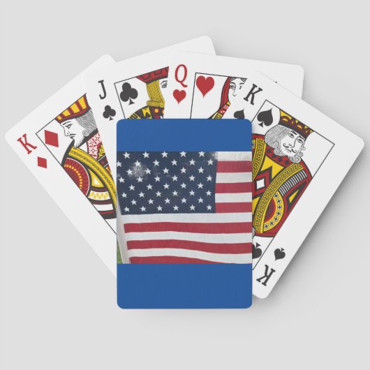 Amerikaanse Vlag Speelkaarten (Achterkant)