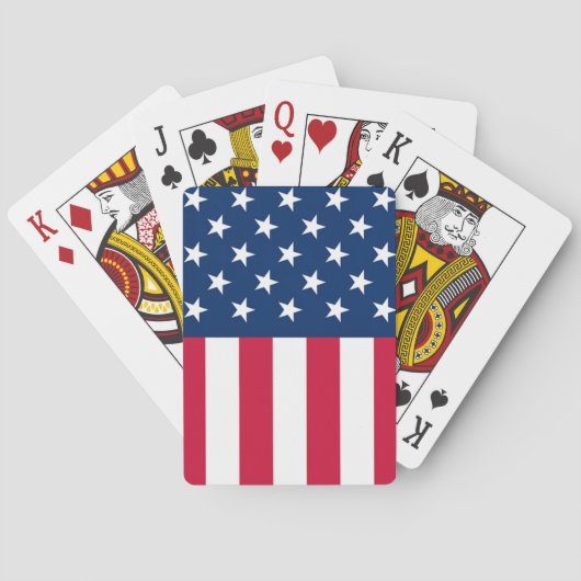Amerikaanse Vlag Speelkaarten (Achterkant)