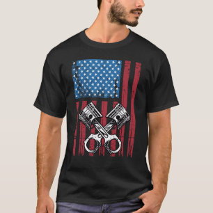 Amerikaanse vlag Spierkraam T-shirt