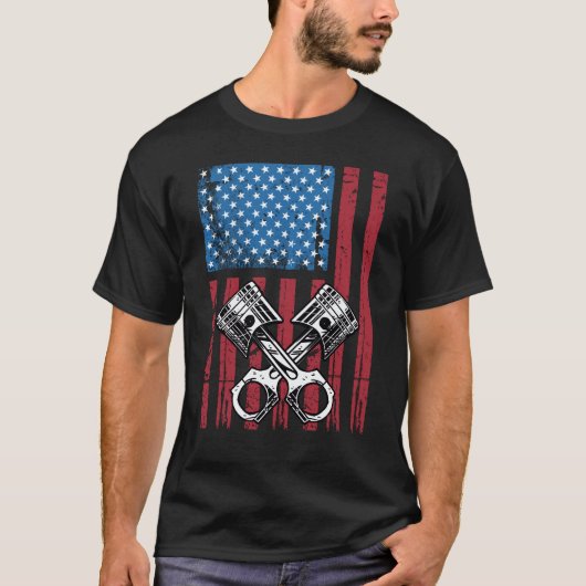  Amerikaanse vlag Spierkraam T-shirt (Voorkant)