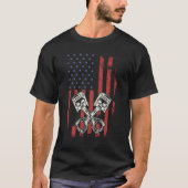  Amerikaanse vlag Spierkraam T-shirt (Voorkant)