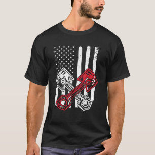  Amerikaanse vlag Spierspier Mech T-shirt