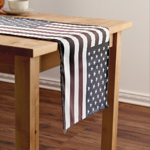 Amerikaanse vlag & Sports America house decor/USA Korte Tafelloper
