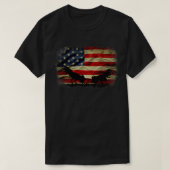 Amerikaanse vlag - Spuil-reserverijgoster Gamefow T-shirt (Design voorkant)