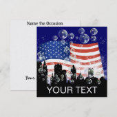 Amerikaanse vlag - SRF Kaart (Voorkant / Achterkant)