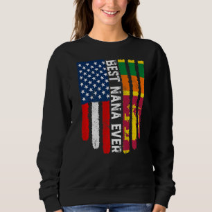 Amerikaanse vlag & Sri Lanka vlag beste Nana ooit Trui