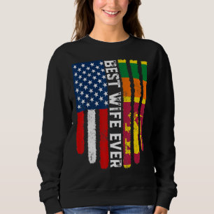 Amerikaanse vlag & Sri Lanka vlag beste vrouw ooit Trui