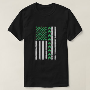 Amerikaanse vlag St. Patricks Day  Irish Lucky T-shirt