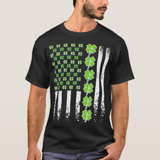 Amerikaanse vlag St. Patricks Day  Irish Lucky T-shirt