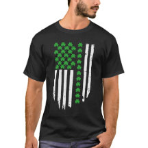 Amerikaanse vlag St Patricks Day Shamrocks