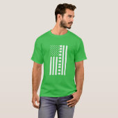 Amerikaanse Vlag St. Pattys Day St. Patricks Day 2 T-shirt (Voorkant volledig)