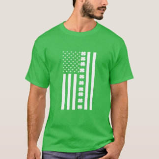 Amerikaanse Vlag St. Pattys Day St. Patricks Day 2 T-shirt