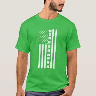 Amerikaanse Vlag St. Pattys Day St. Patricks Day 2 T-shirt