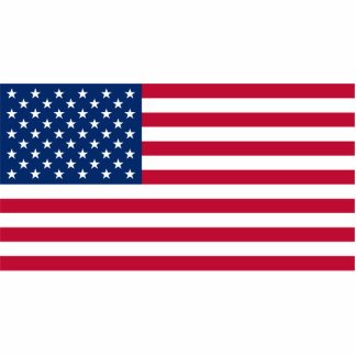 Amerikaanse vlag staand fotobeeldje 
