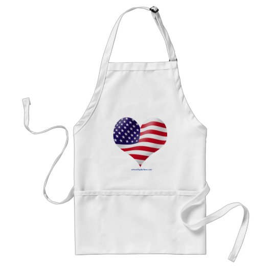 Amerikaanse vlag standaard schort (Voorkant)
