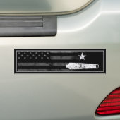 -Amerikaanse vlag Star Cannon Bumpersticker (Op auto)