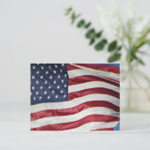 Amerikaanse vlag, Star Spangled Banner rood wit bl Briefkaart (Staand voorkant)