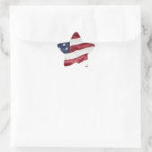 Amerikaanse vlag, Star Spangled Banner rood wit bl Ster Sticker (Tas)