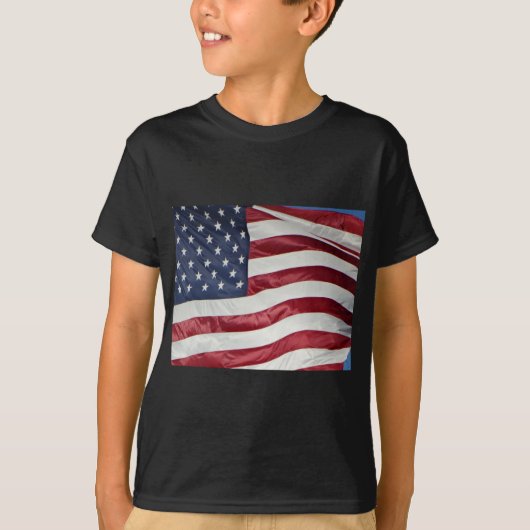 Amerikaanse vlag, Star Spangled Banner rood wit bl T-shirt (Voorkant)