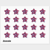 Amerikaanse vlag Star-Stickers (blad van 20) Ster Sticker (Vel)