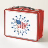 Amerikaanse vlag Starburst Vuurwerk 4 juli (Voorkant)