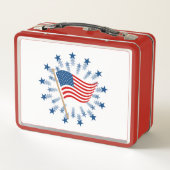 Amerikaanse vlag Starburst Vuurwerk 4 juli (Achterkant)