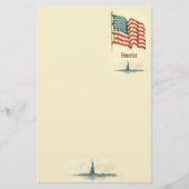  Amerikaanse Vlag Stationery Briefpapier (Voorkant)