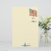 Amerikaanse Vlag Stationery Briefpapier (Staand voorkant)