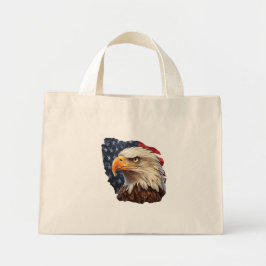 Amerikaanse Vlag Steenarend Mini Tote Bag