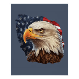Amerikaanse Vlag Steenarend Perfect Poster