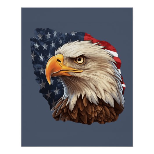 Amerikaanse Vlag Steenarend Perfect Poster (Voorkant)