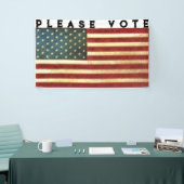 Amerikaanse vlag stemming spandoek (Beurs)