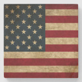 Amerikaanse vlag stenen onderzetter (Voorkant)
