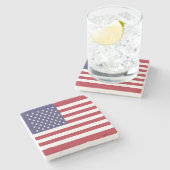 Amerikaanse vlag stenen onderzetter (Zijkant)