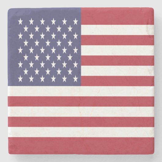 Amerikaanse vlag stenen onderzetter (Voorkant)