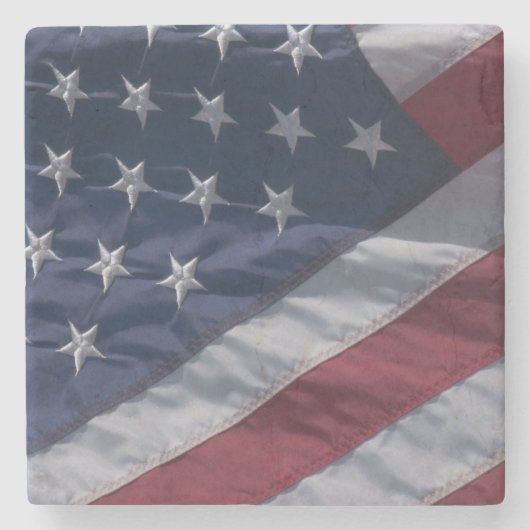 Amerikaanse vlag. stenen onderzetter (Voorkant)