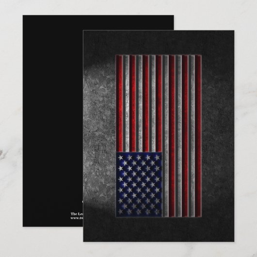 Amerikaanse vlag stenen textuur kaart (Voorkant / Achterkant)