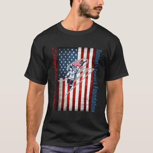 Amerikaanse vlag  Stephen Siller Tunnel naar Slepe T-shirt (Voorkant)